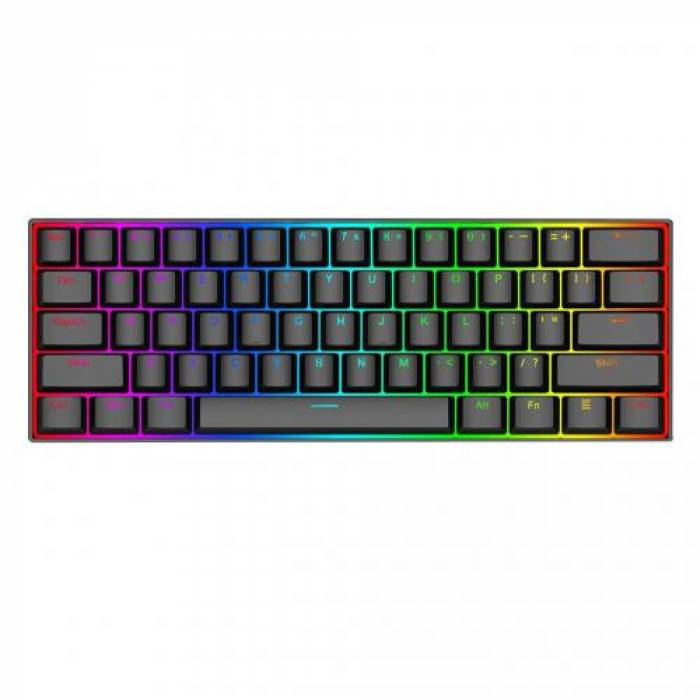 Tastatura Redragon K630RGB-1-BK, RGB LED, USB, Black