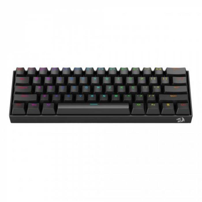 Tastatura Redragon K630RGB-1-BK, RGB LED, USB, Black