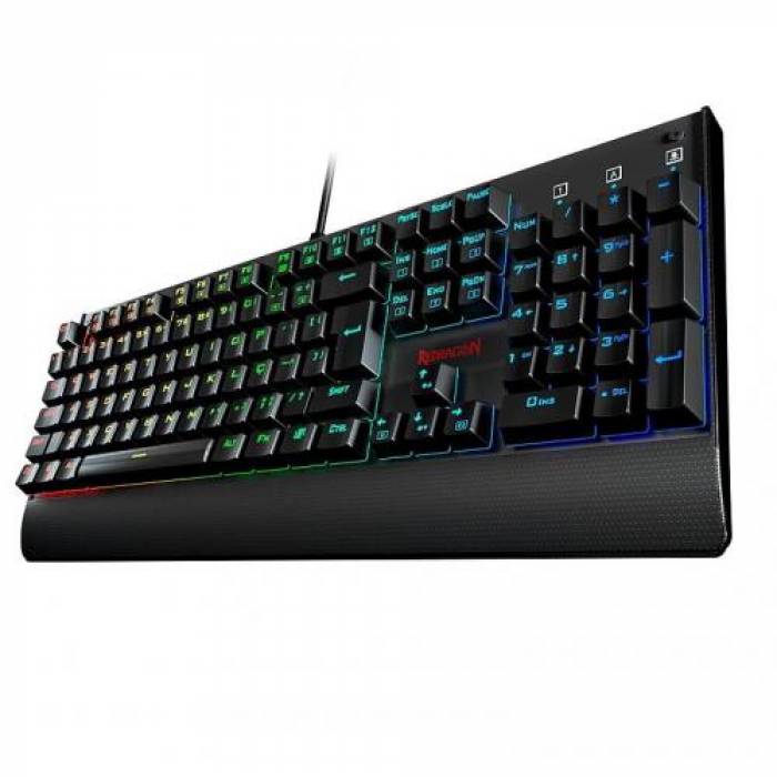 Tastatura Redragon Kala, RGB LED, USB, Black