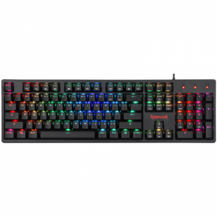 Tastatura Redragon Kama, RGB LED, USB, Black