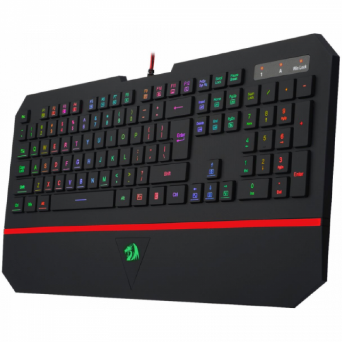 Tastatura Redragon Karura 2, RGB LED, USB, Black