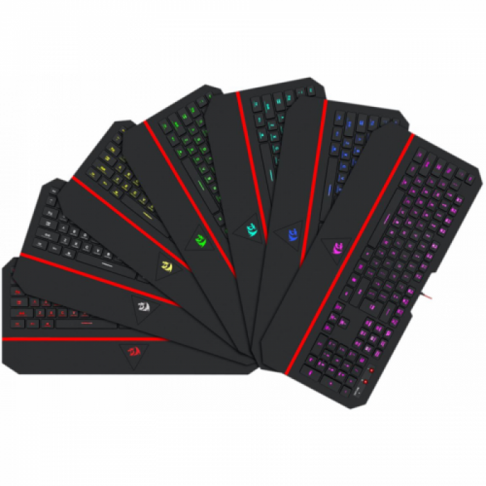 Tastatura Redragon Karura 2, RGB LED, USB, Black