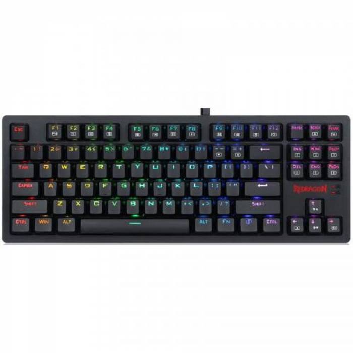 Tastatura Redragon Knight RGB LED, USB, Black