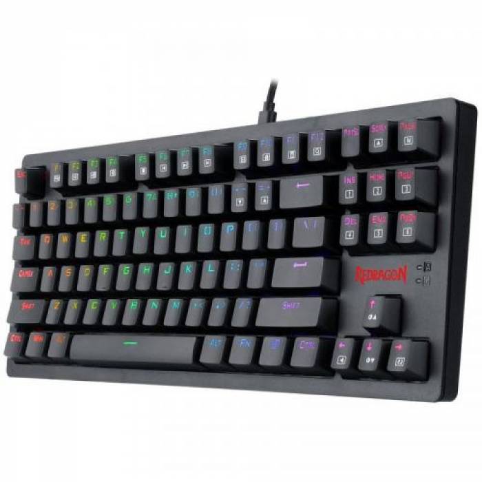 Tastatura Redragon Knight RGB LED, USB, Black