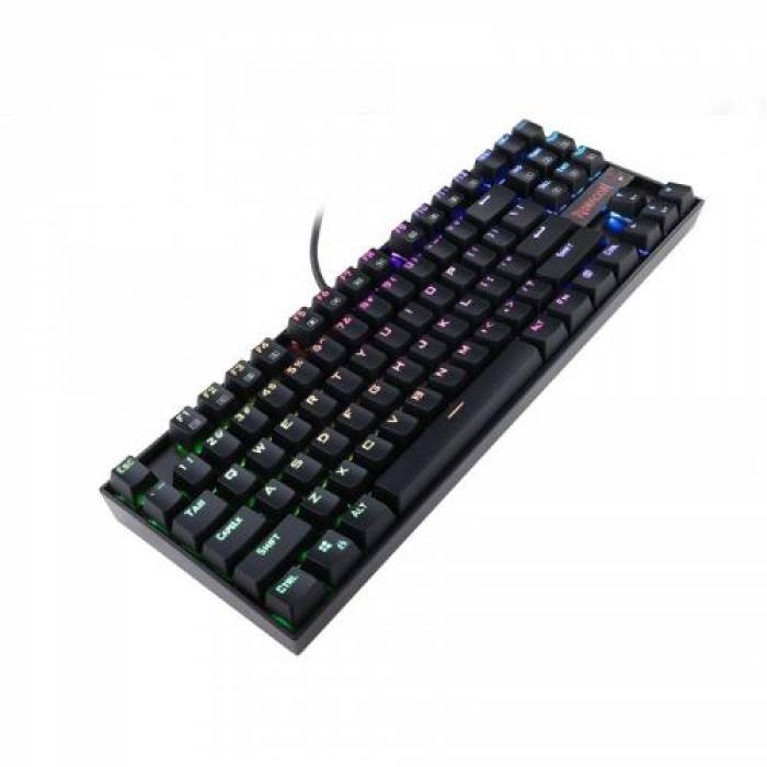 Tastatura Redragon Kumara, RGB LED, USB, Black