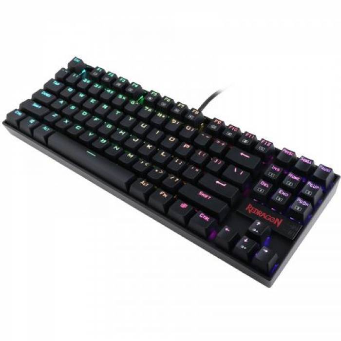 Tastatura Redragon Kumara, RGB LED, USB, Black