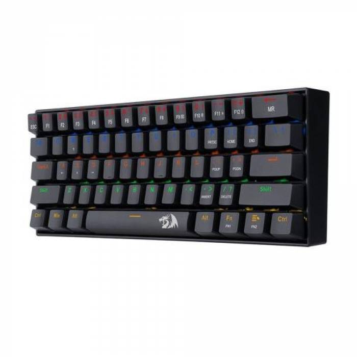 Tastatura Redragon Lakshmi K606R RGB LED, USB, Black