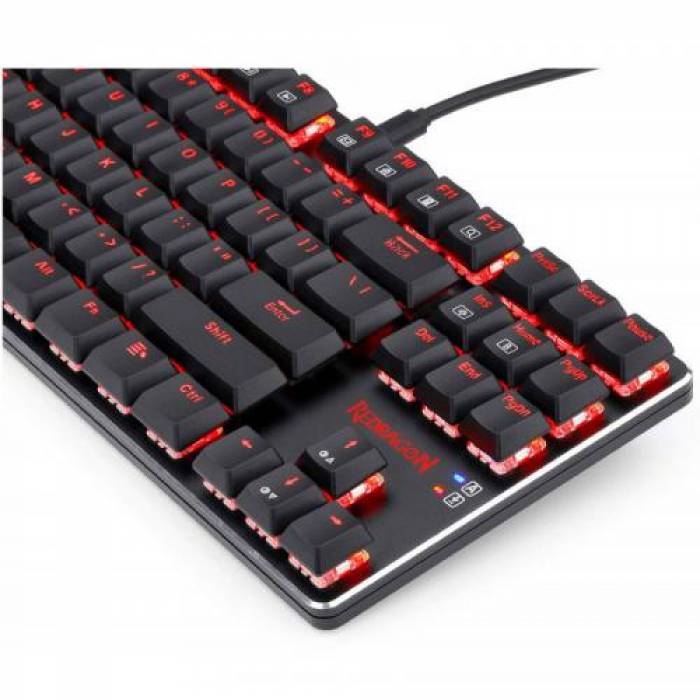 Tastatura Redragon Mahoraga, RED LED, USB Wireless, Black