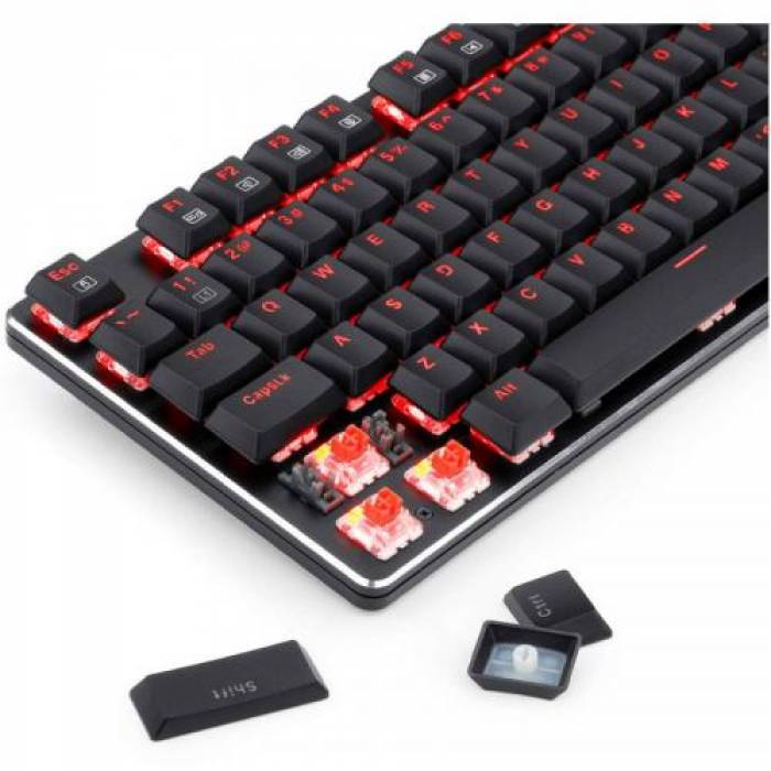 Tastatura Redragon Mahoraga, RED LED, USB Wireless, Black