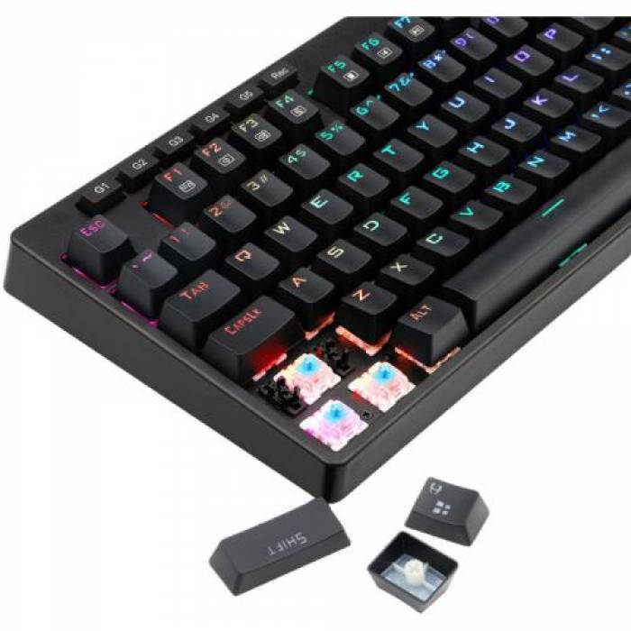 Tastatura Redragon Manyu RGB LED, USB, Black