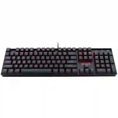 Tastatura Redragon Mitra Red LED, USB, Black