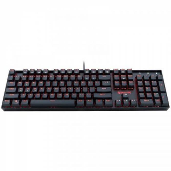 Tastatura Redragon Mitra Red LED, USB, Black