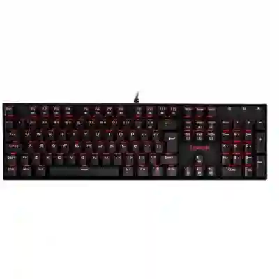 Tastatura Redragon Mitra, Red LED, USB, Black