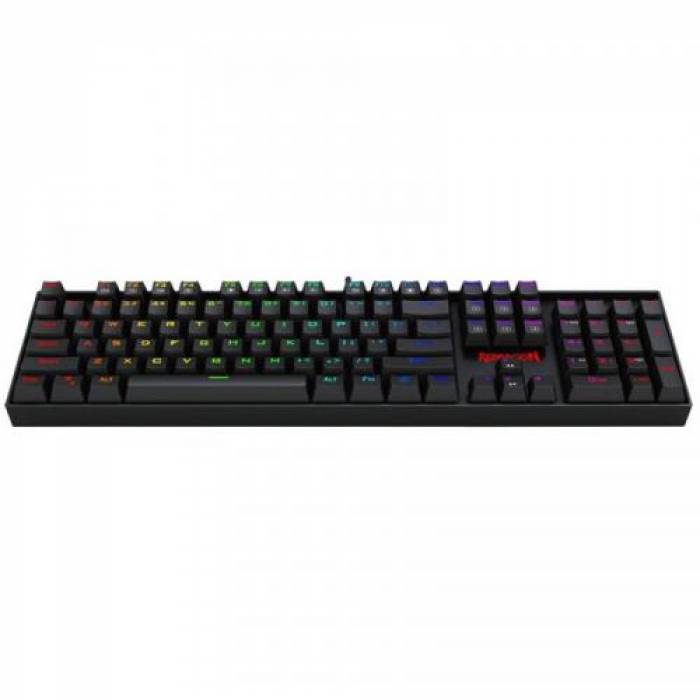 Tastatura Redragon Mitra RGB LED, USB, Black