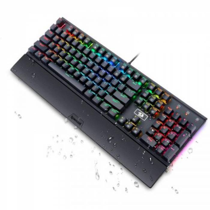 Tastatura Redragon Rahu, RGB LED, USB, Black