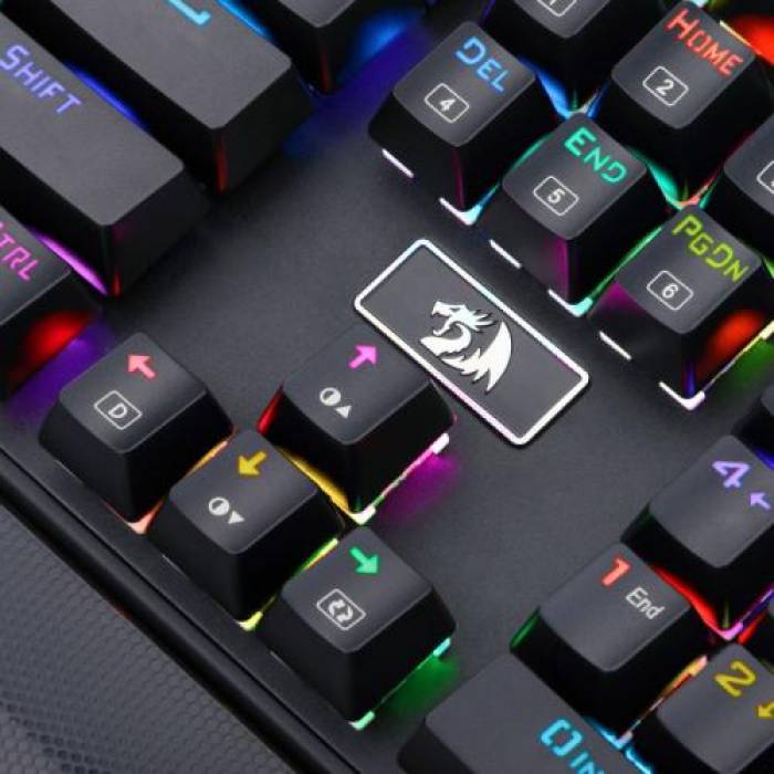 Tastatura Redragon Rahu, RGB LED, USB, Black