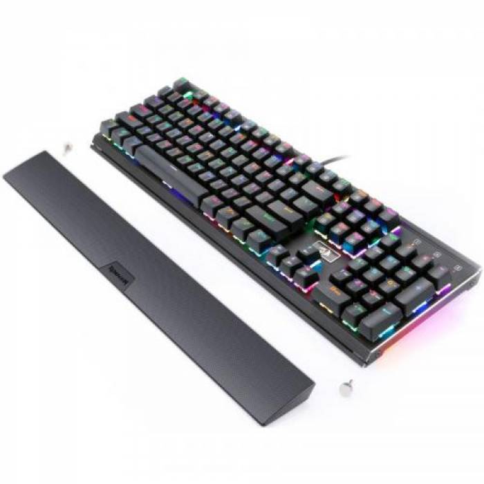 Tastatura Redragon Rahu, RGB LED, USB, Black