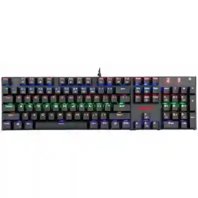 Tastatura Redragon Rudra, RGB LED, USB, Black