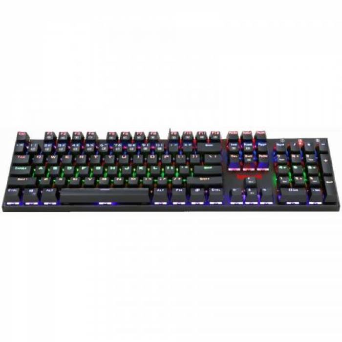 Tastatura Redragon Rudra, RGB LED, USB, Black