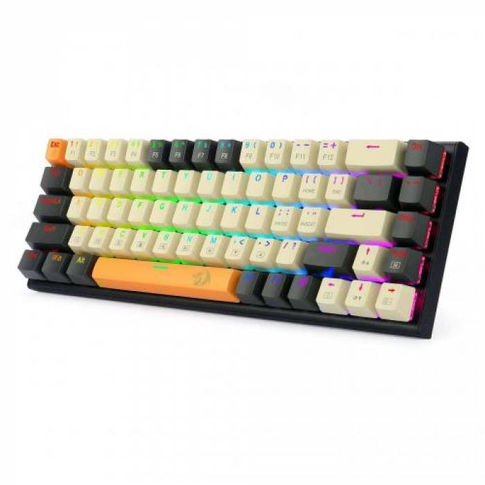 Tastatura Redragon Ryze, RGB LED, USB, White-Grey