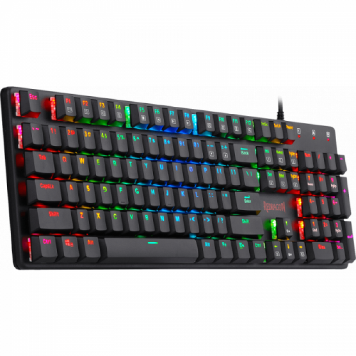 Tastatura Redragon Shrapnel, RGB LED, USB, Black