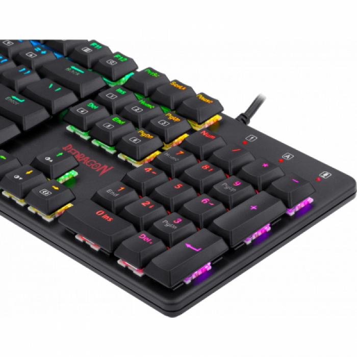 Tastatura Redragon Shrapnel, RGB LED, USB, Black