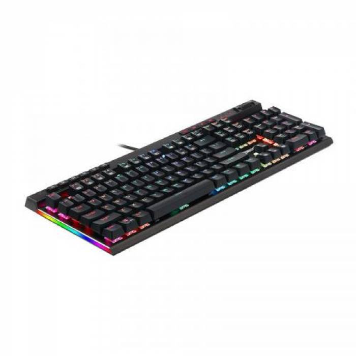 Tastatura Redragon Surya Mecanica, RGB LED, USB, Black