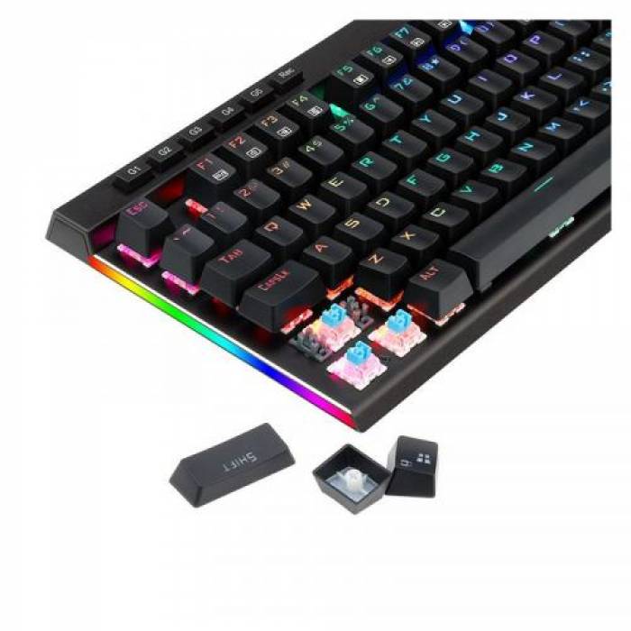 Tastatura Redragon Surya Mecanica, RGB LED, USB, Black