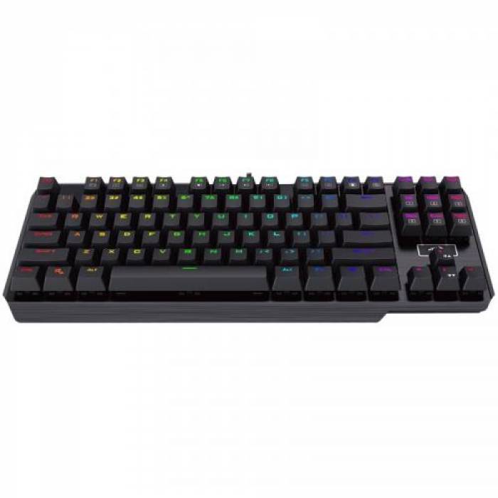 Tastatura Redragon Usas, RGB LED, USB, Black