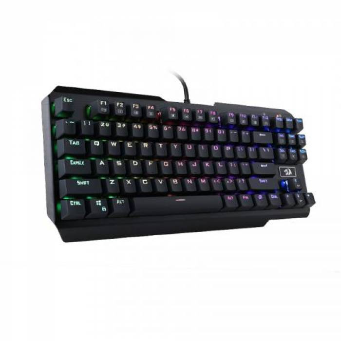 Tastatura Redragon Usas, RGB LED, USB, Black