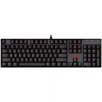 Tastatura Redragon Vara, Red LED, USB, Black