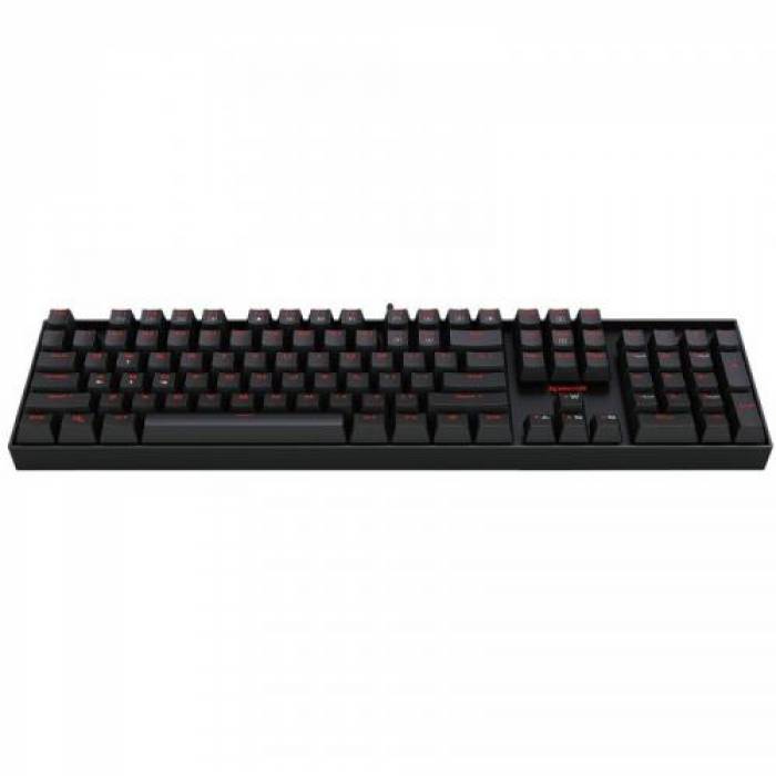 Tastatura Redragon Vara, Red LED, USB, Black