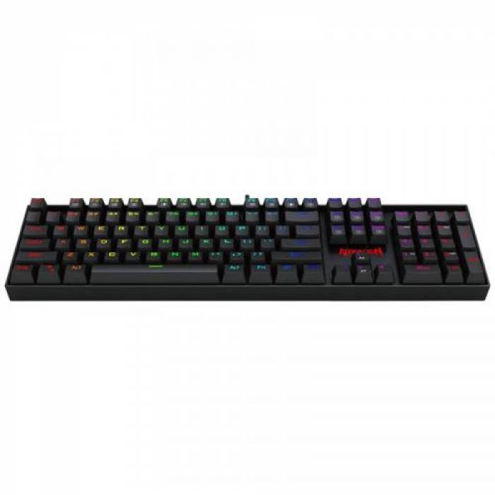 Tastatura Redragon Vara, RGB LED, USB, Black