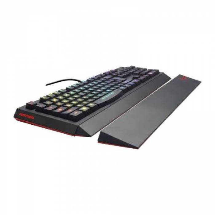 Tastatura Riotoro Ghostwriter Classic, RGB LED, USB, Black