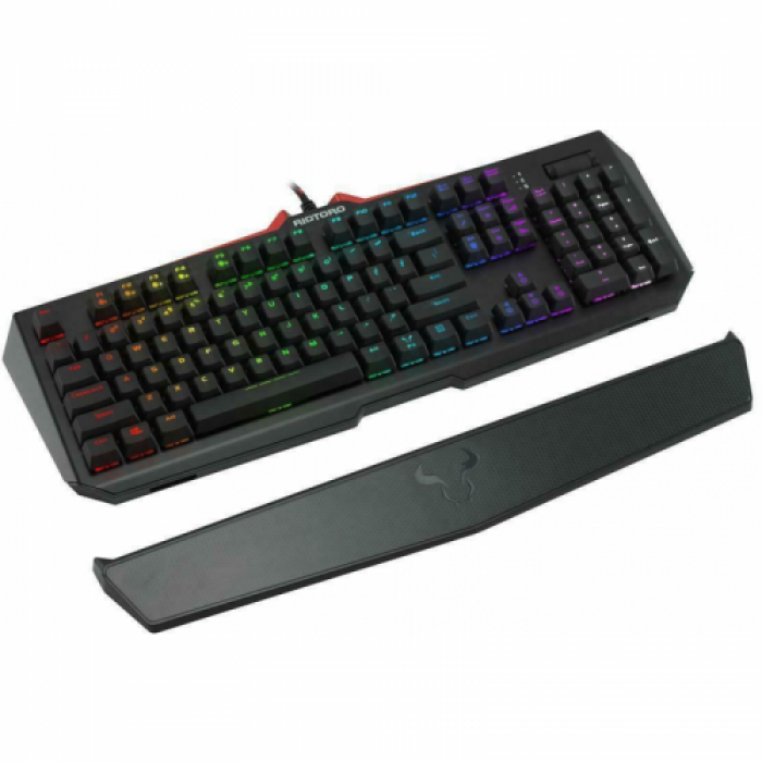 Tastatura Riotoro Ghostwriter Elite Cherry MX Red Switch, RGB LED, USB, Black