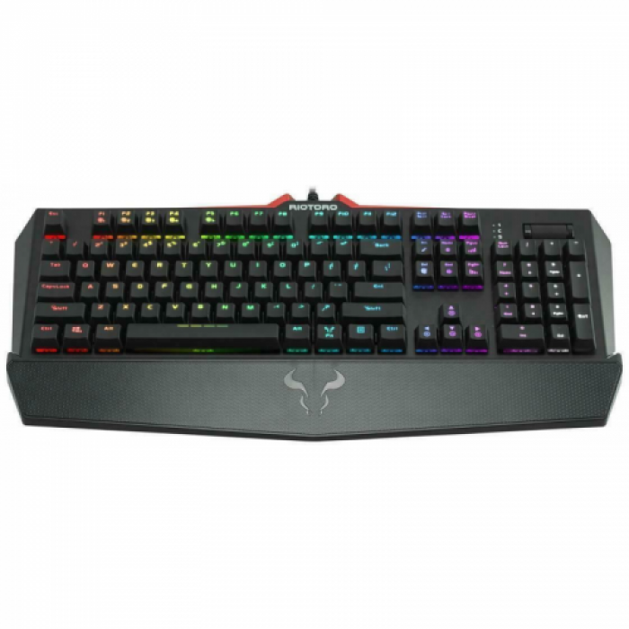 Tastatura Riotoro Ghostwriter Elite Cherry MX Silent Red Switch, RGB LED, USB, Black