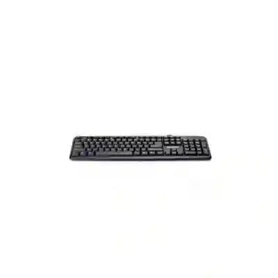 TASTATURA SPACER QWERTY 104 keys, anti-spill, USB 