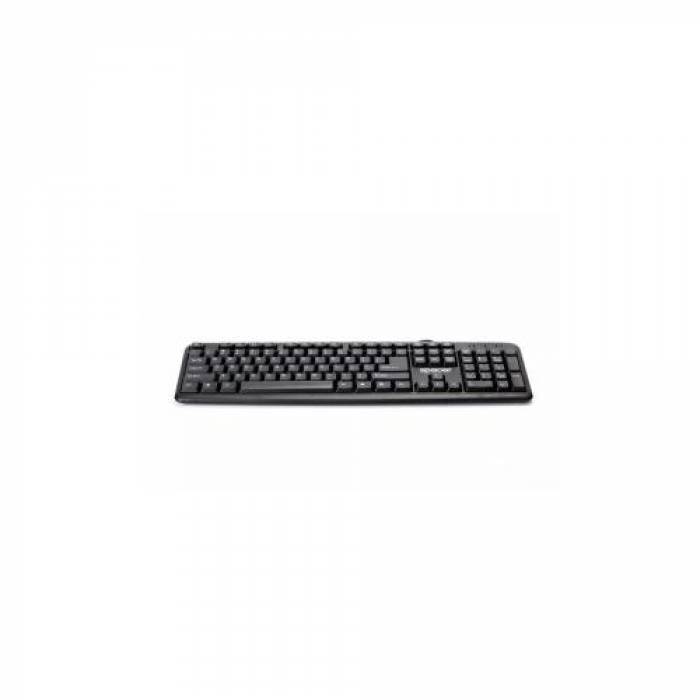 TASTATURA SPACER QWERTY 104 keys, anti-spill, USB 