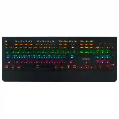 Tastatura Spacer SPKB-MK-01, RGB LED, USB, Layout US, Black