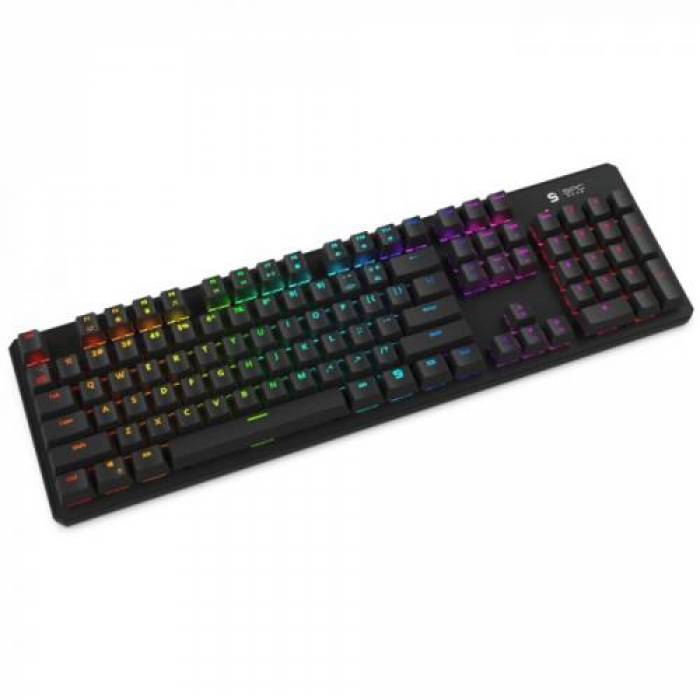 Tastatura SPC Gear GK540 Magna Kailh Brown, RGB LED, USB, Black