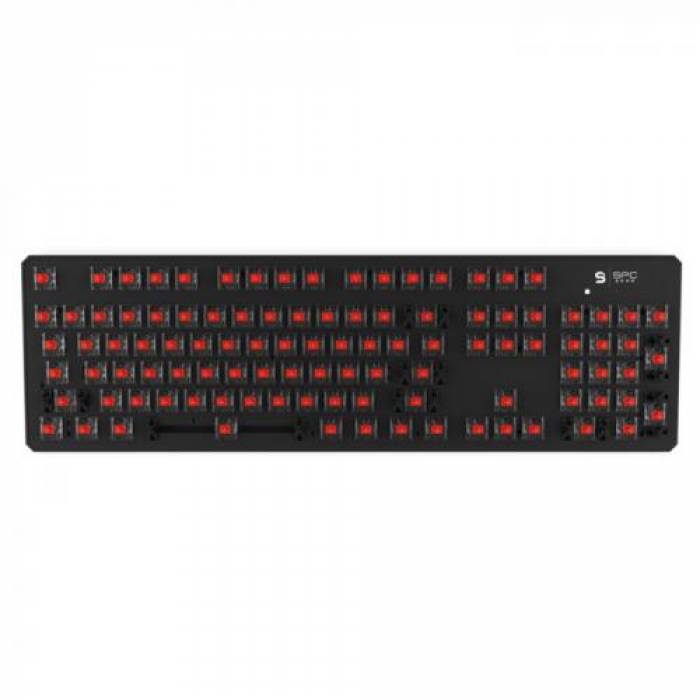 Tastatura SPC Gear GK540 Magna Kailh Red, RGB LED, USB, Black