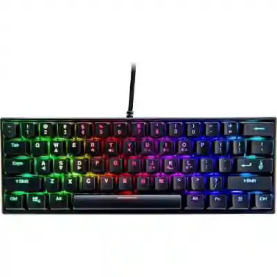 Tastatura SureFire by Verbatim KingPin M1, RGB LED, USB, Black