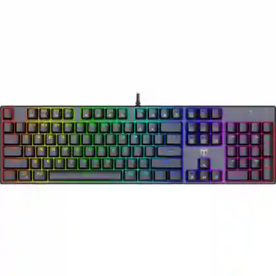 Tastatura T-Dagger Frigate, RGB LED, USB, Black