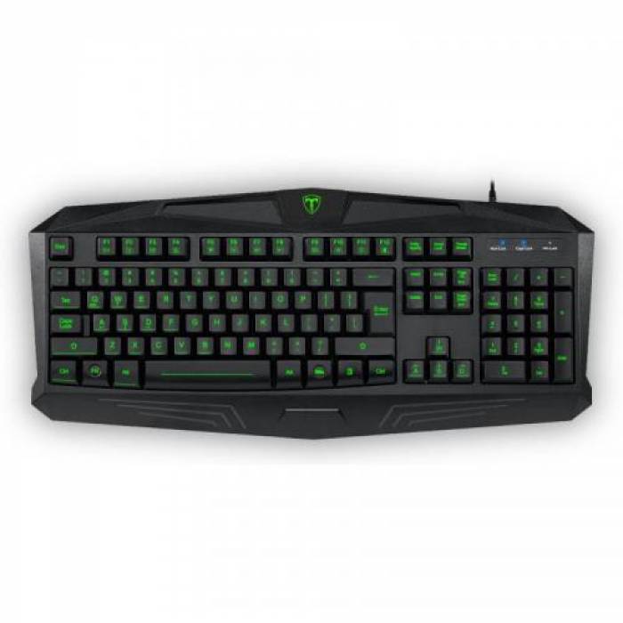 Tastatura T-Dagger Minesweeping, Green LED, USB, Black