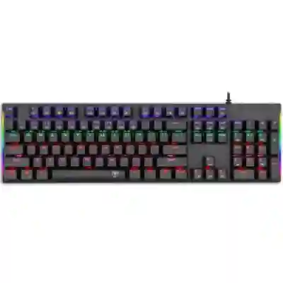 Tastatura T-Dagger Naxos, RGB LED, USB, Black