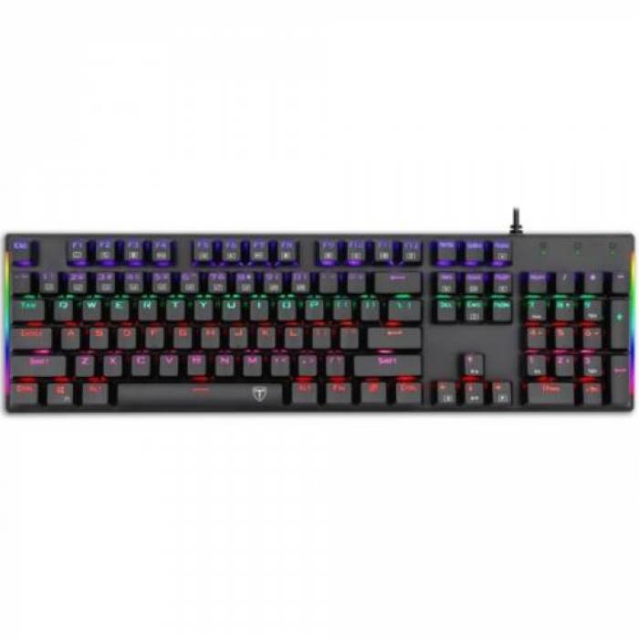 Tastatura T-Dagger Naxos, RGB LED, USB, Black