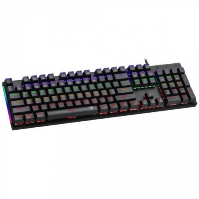 Tastatura T-Dagger Naxos, RGB LED, USB, Black