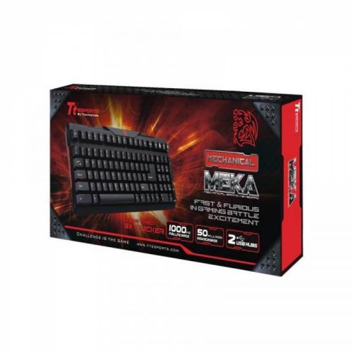 Tastatura Thermaltake eSPORTS Meka, USB, Black