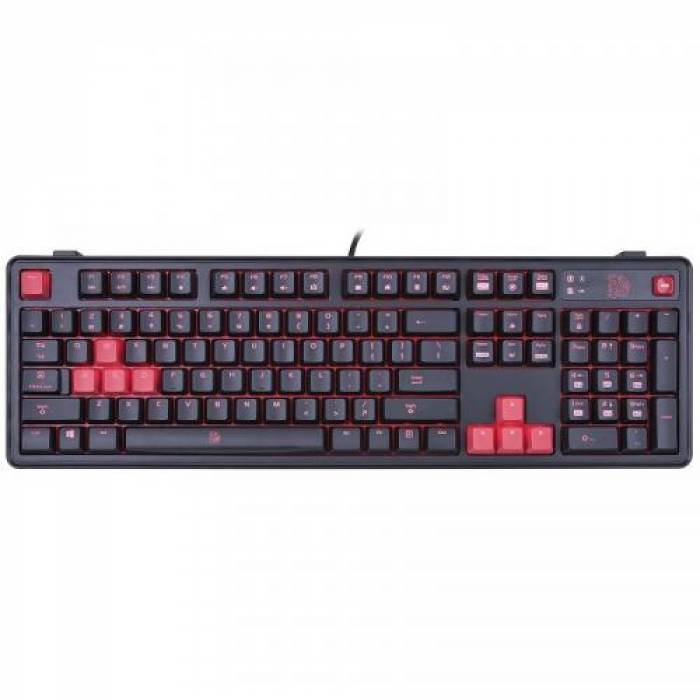 Tastatura Thermaltake Tt eSPORTS Meka Pro Cherry MX Blue, USB, Black-Red