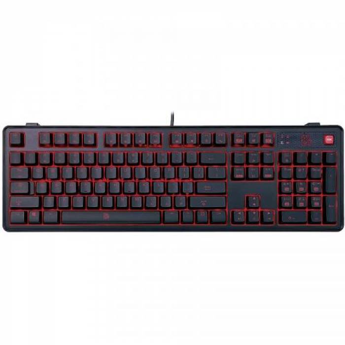 Tastatura Thermaltake Tt eSPORTS Meka Pro Cherry MX Blue, USB, Black-Red